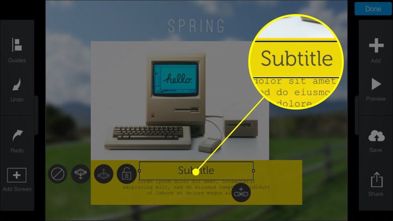 Editing text is a cinch, and adding links is a breeze.