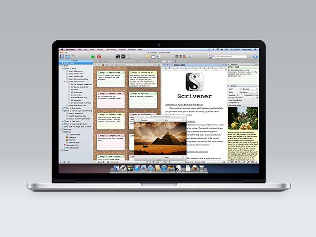 Scrivener 2 is an award winning app for keeping all the threads of your writing process in one accessible place.
