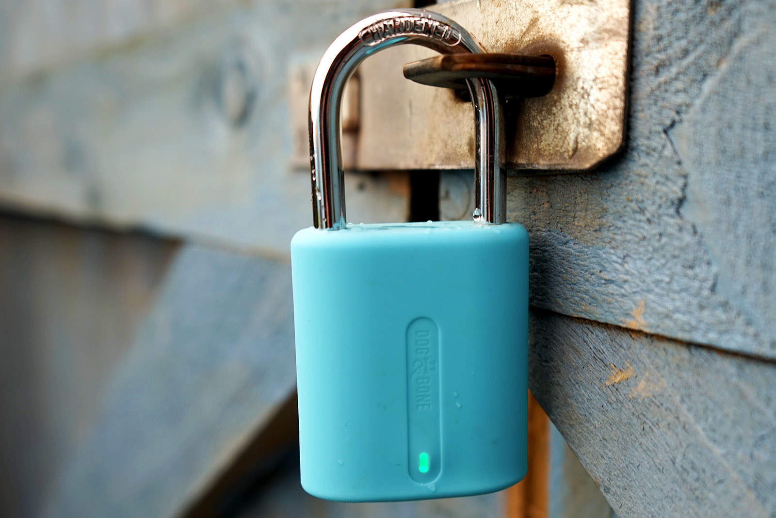 The LockSmart Mini uses Bluetooth and talks to your phone to unlock.