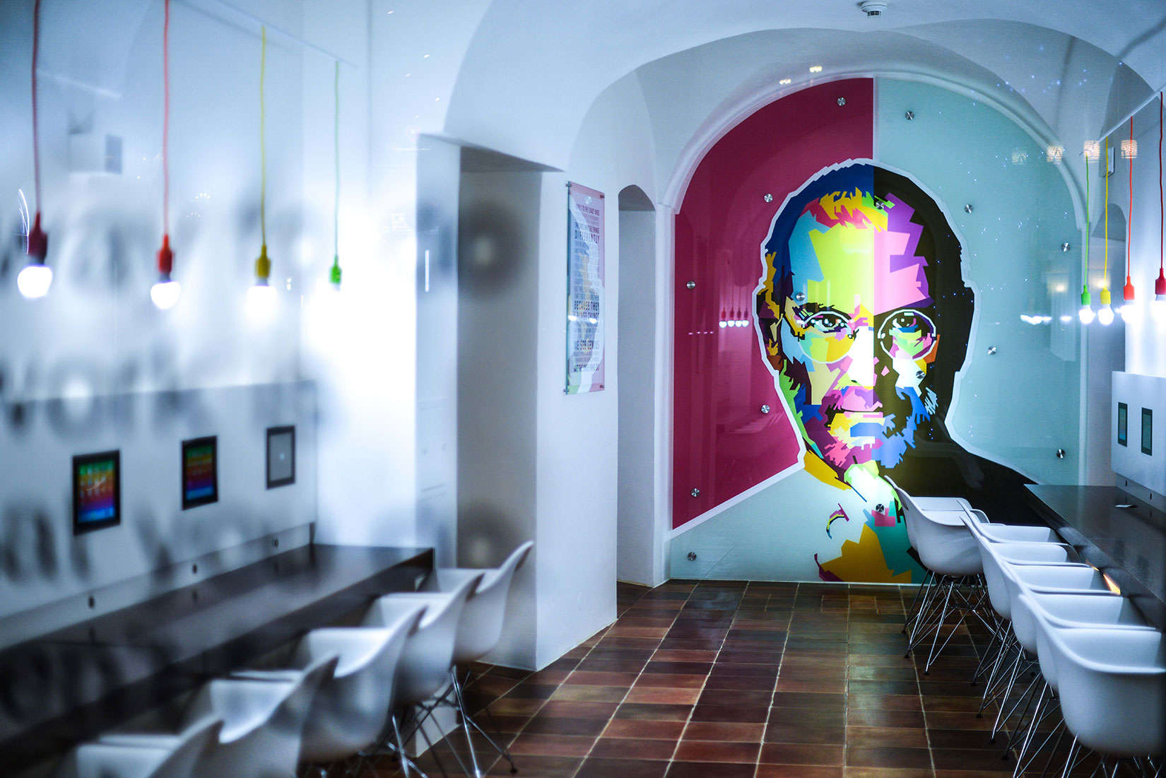 The Apple Museum in Prague pays homage to innovation and Apple founder Steve Jobs.