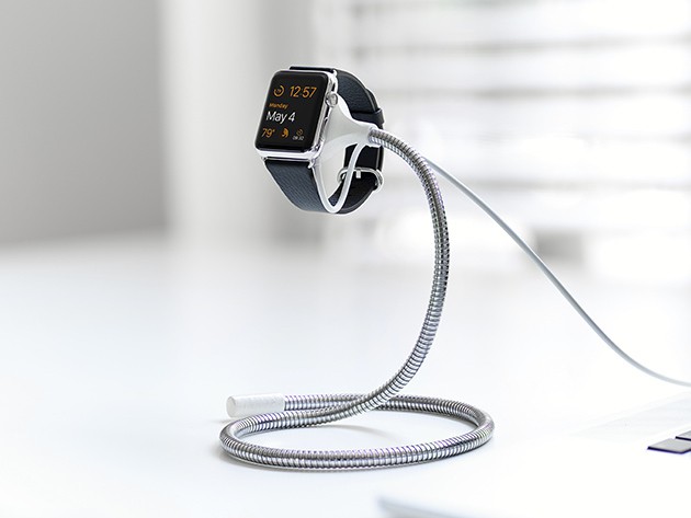 Keep your Apple Watch charged and in easy reach with Bobine's special, flexible charging stand.