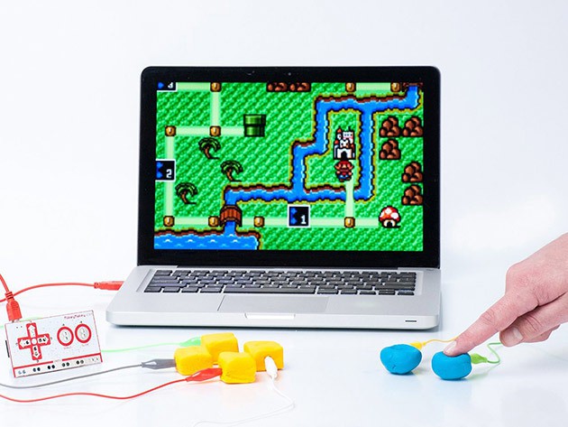 Makey Makey lets you turn anything into a computer controller, from peaches to Play-Doh.