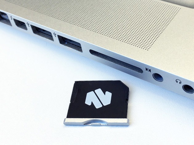 Nifty MiniDrive instantly adds 128 gigs of space to your Macbook, without adding a bulky external drive.