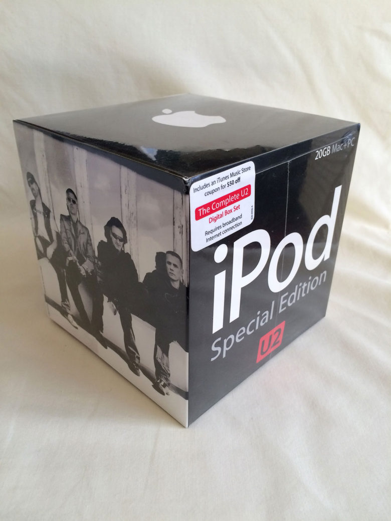 A 20GB U2 Special Edition iPod Classic. A similar model sold on eBay for $90,000 in 2014.