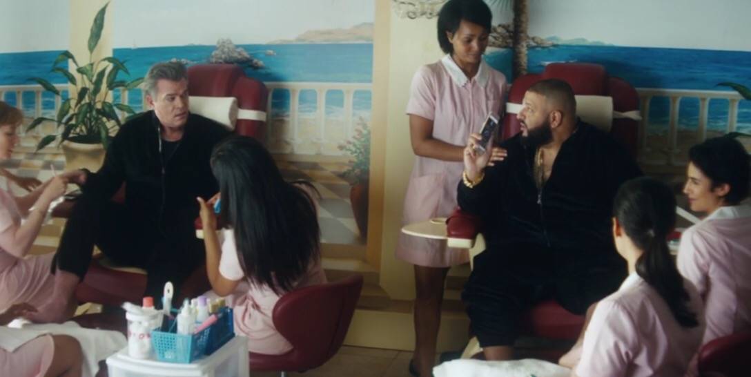 Ray Liotta and DJ Khaled getting their nails did.