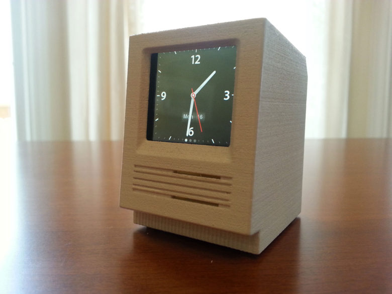 Mangin makes Macs that hold either an iPod Nano or Apple Watch.
