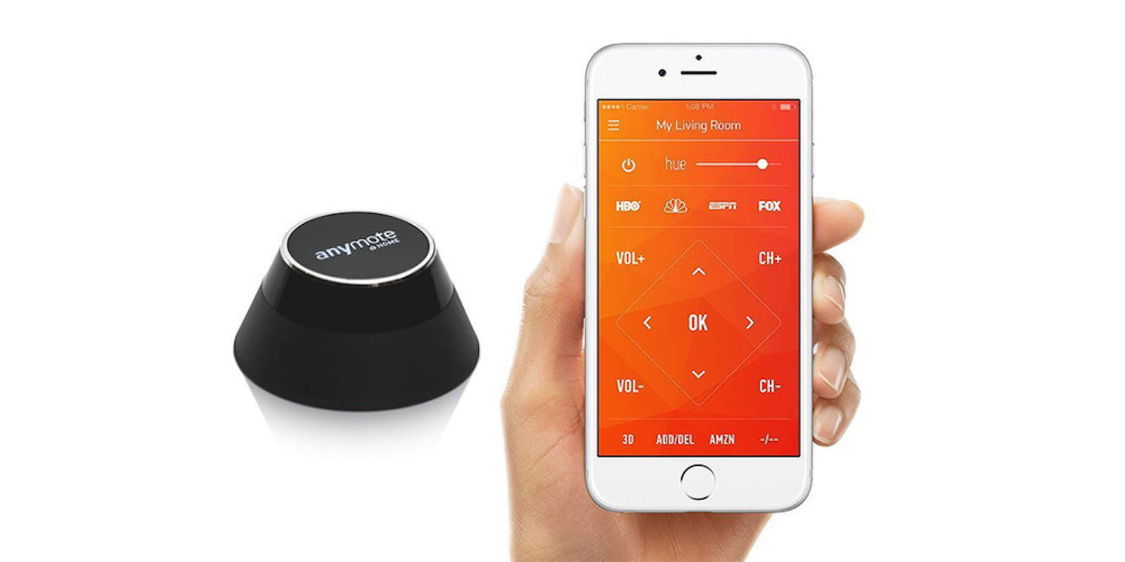 Turn your iPhone into a remote for basically any WiFi or IR enabled device in your home.