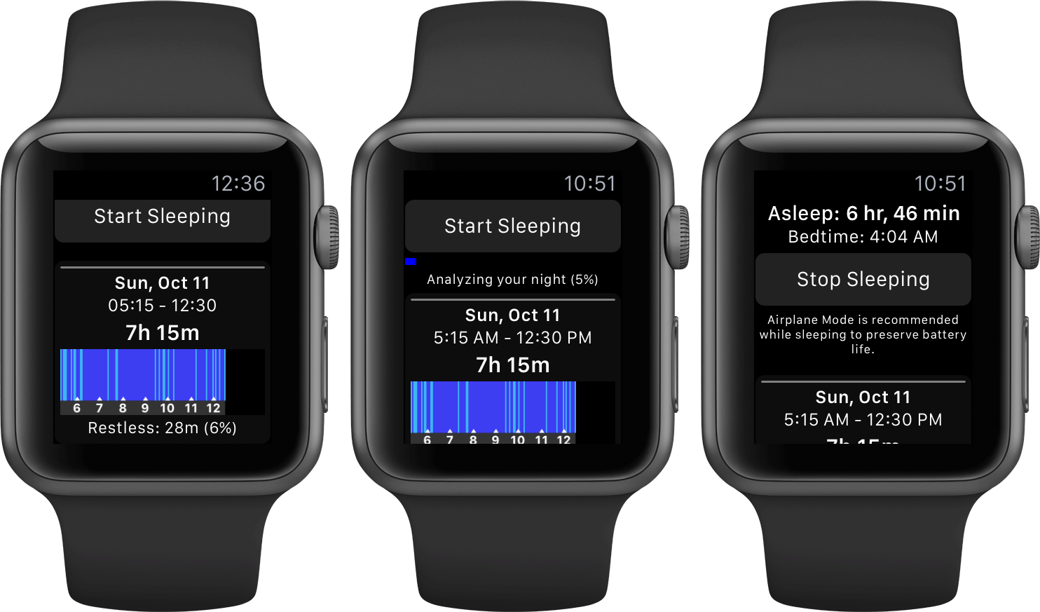 Sleep++ on Apple Watch.