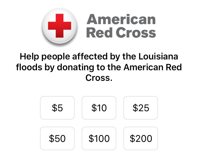 american red cross donation