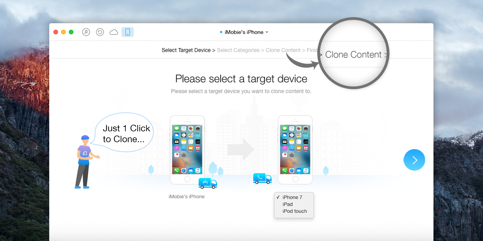 AnyTrans Clone function