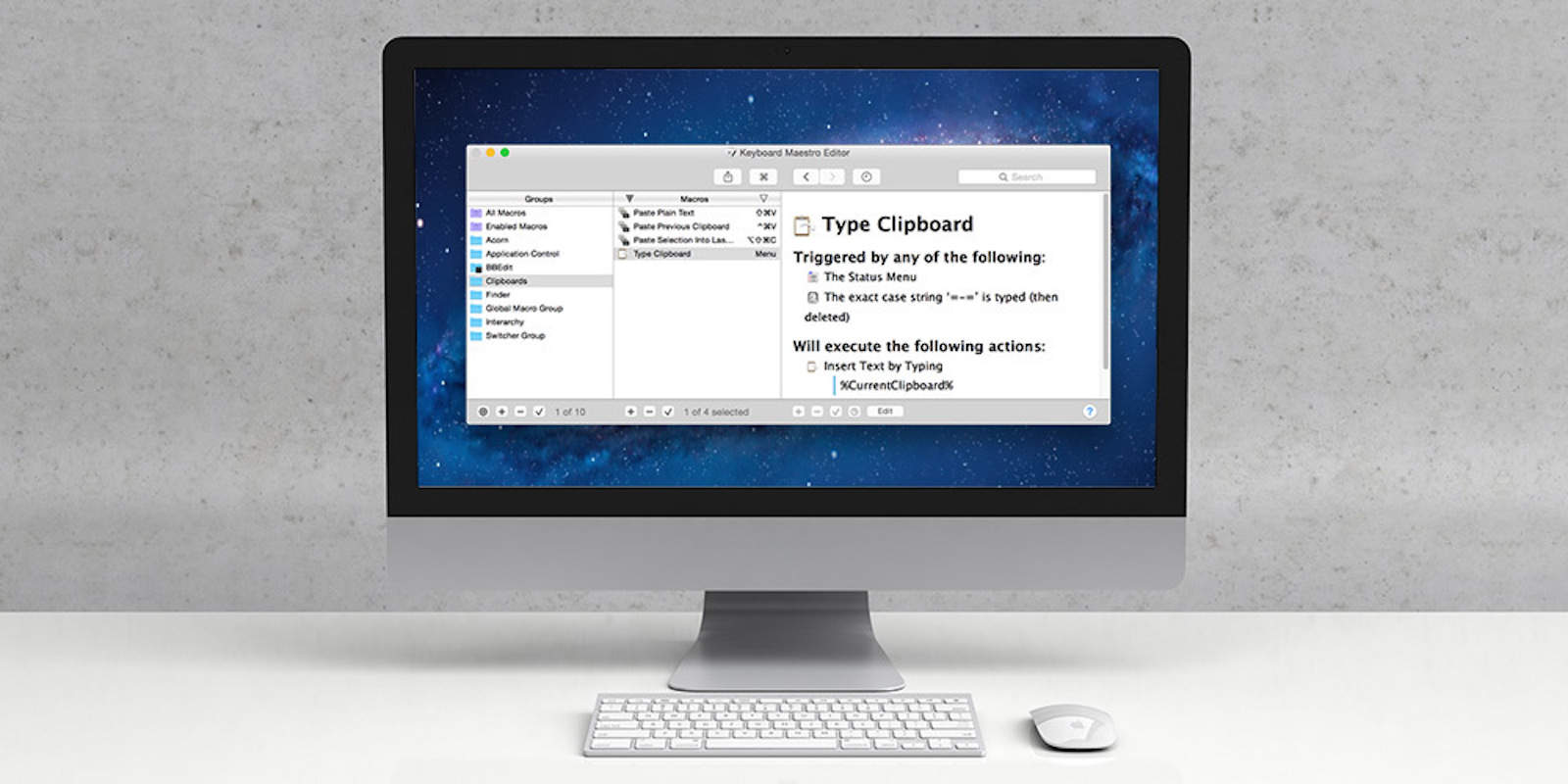 Vastly expand your menu of keyboard shortcuts with this award winning app.