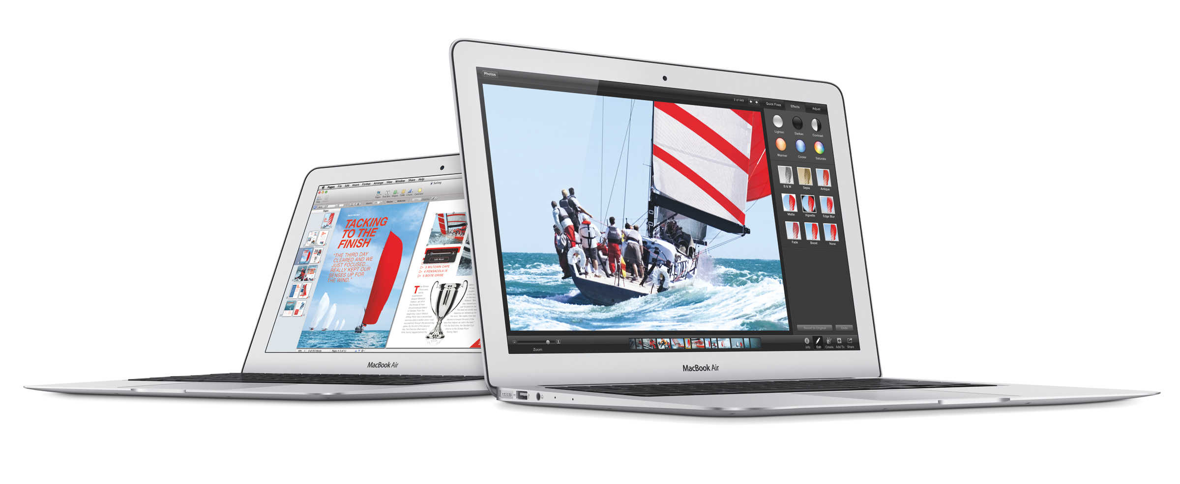 MacBook Air in 11-inch and 13-inch sizes.