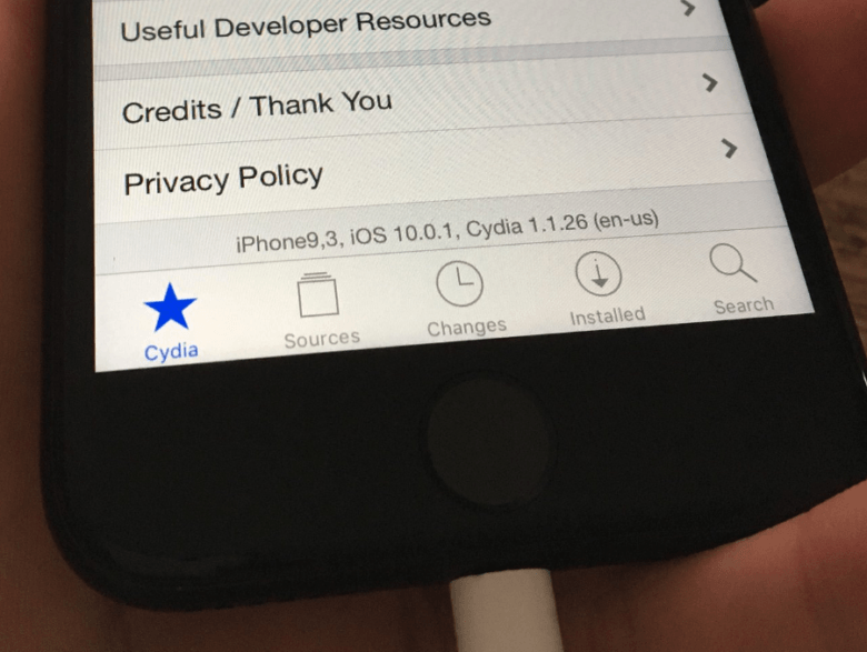 iPhone 7 jailbreak Cydia