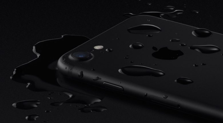 iPhone 7 soaked in water