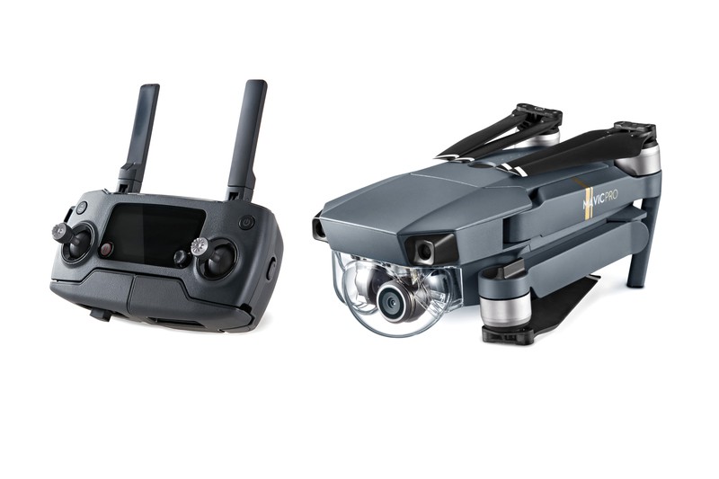 The Mavic Pro can be flown via the included controller or your iPhone.