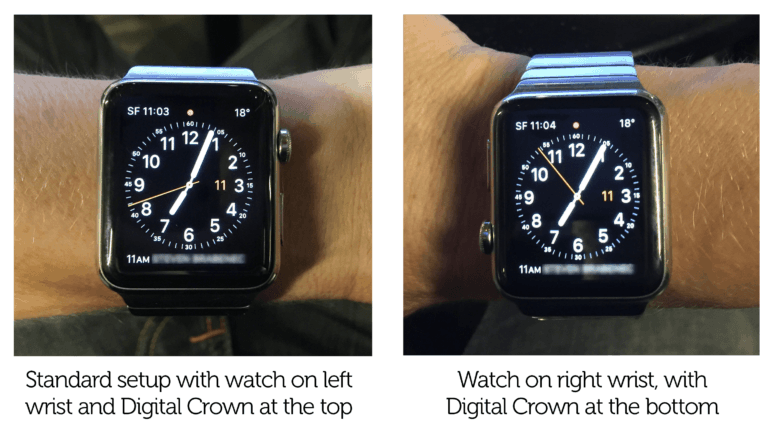 Apple Watch orientation