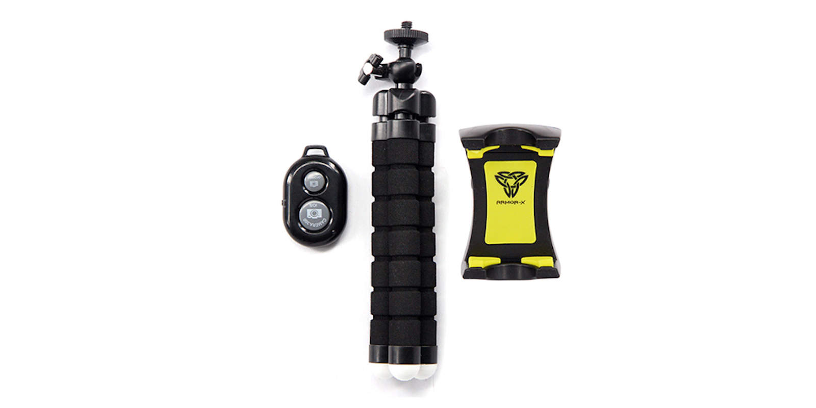 Take pictures from any angle with this super durable smartphone tripod