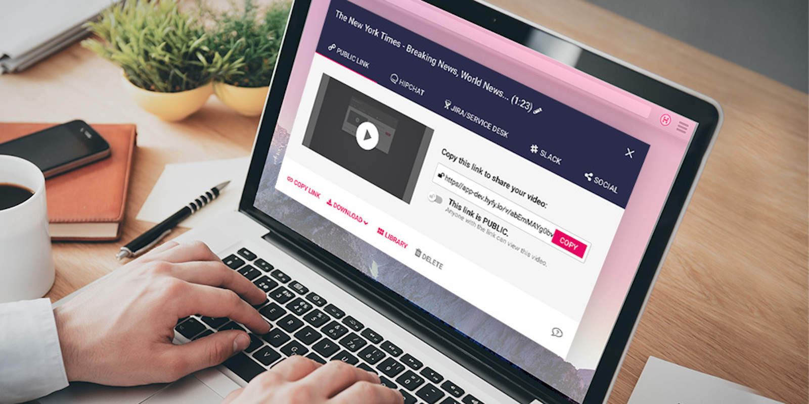 Easily capture and share high quality video and audio straight from this Chrome extension