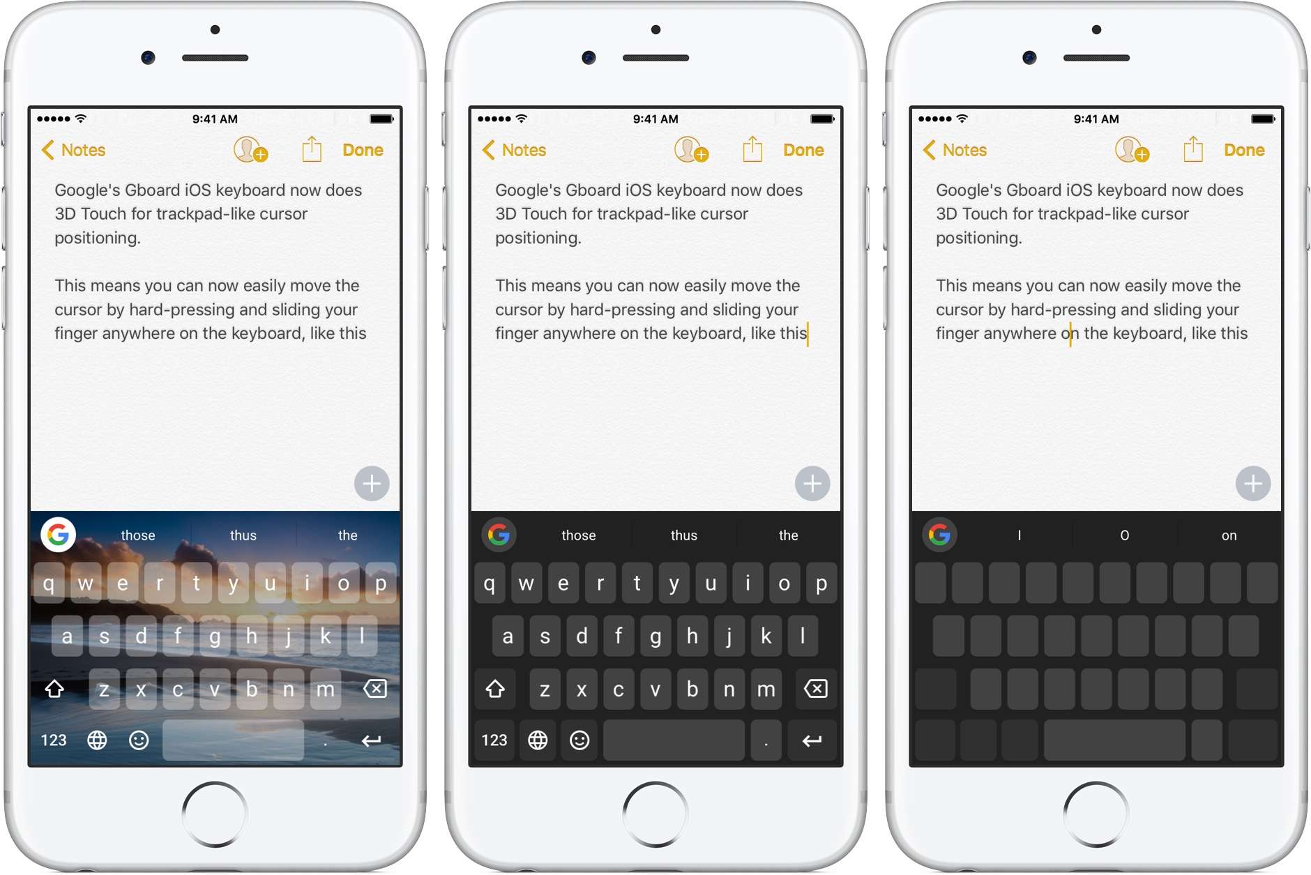 GBoard for iOS