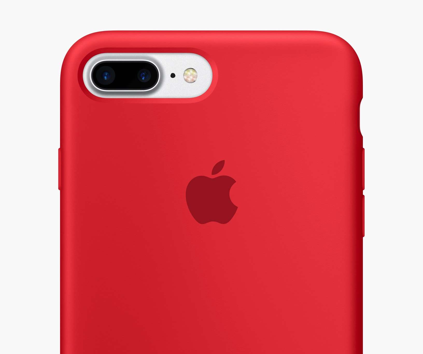1 apple silicone case red redcase