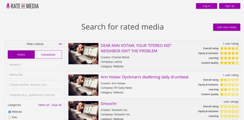 Rate My Media Rate My Media