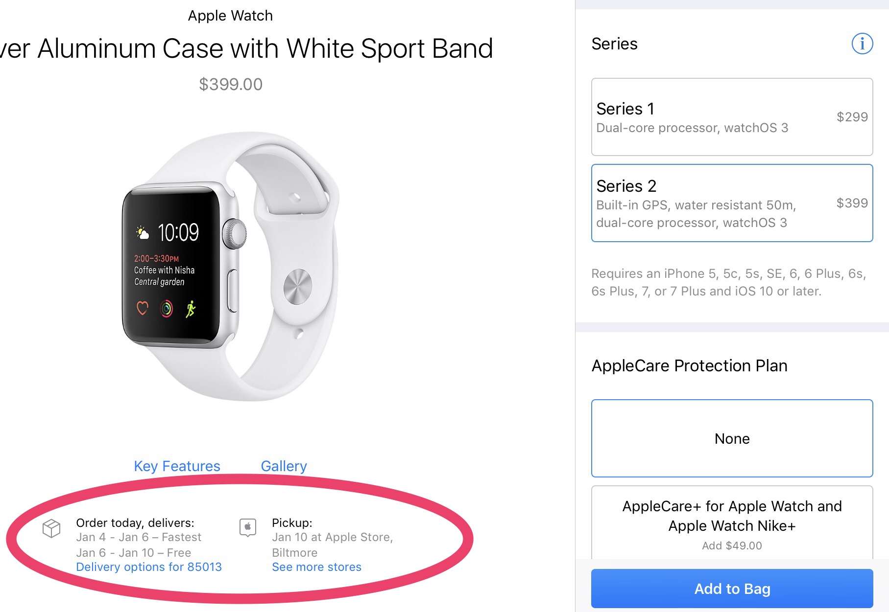 Apple Watch 2 is in short supply.