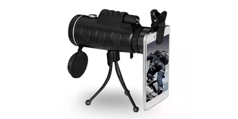 CoM - Zoomable 60X Monocular with Smart Phone Attachment