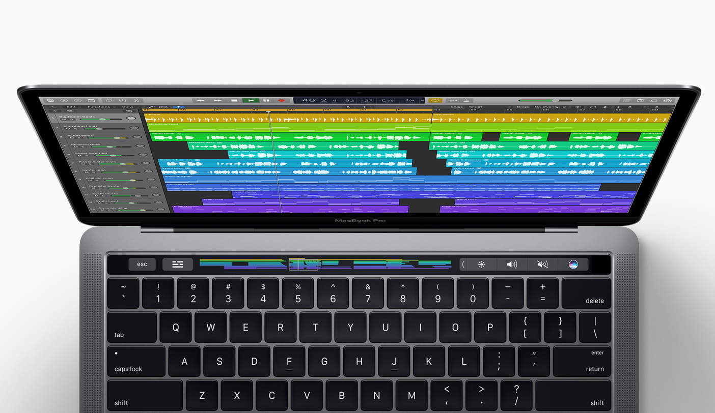 Logic Pro X now supports the Touch Bar.