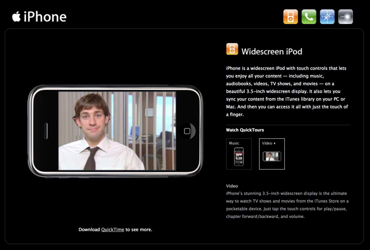 Explore Apple's website from the day it unveiled the original iPhone