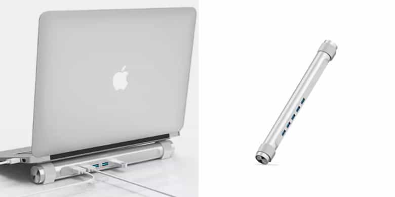 CoM - 4-Port USB Hub MacBook Air Stand