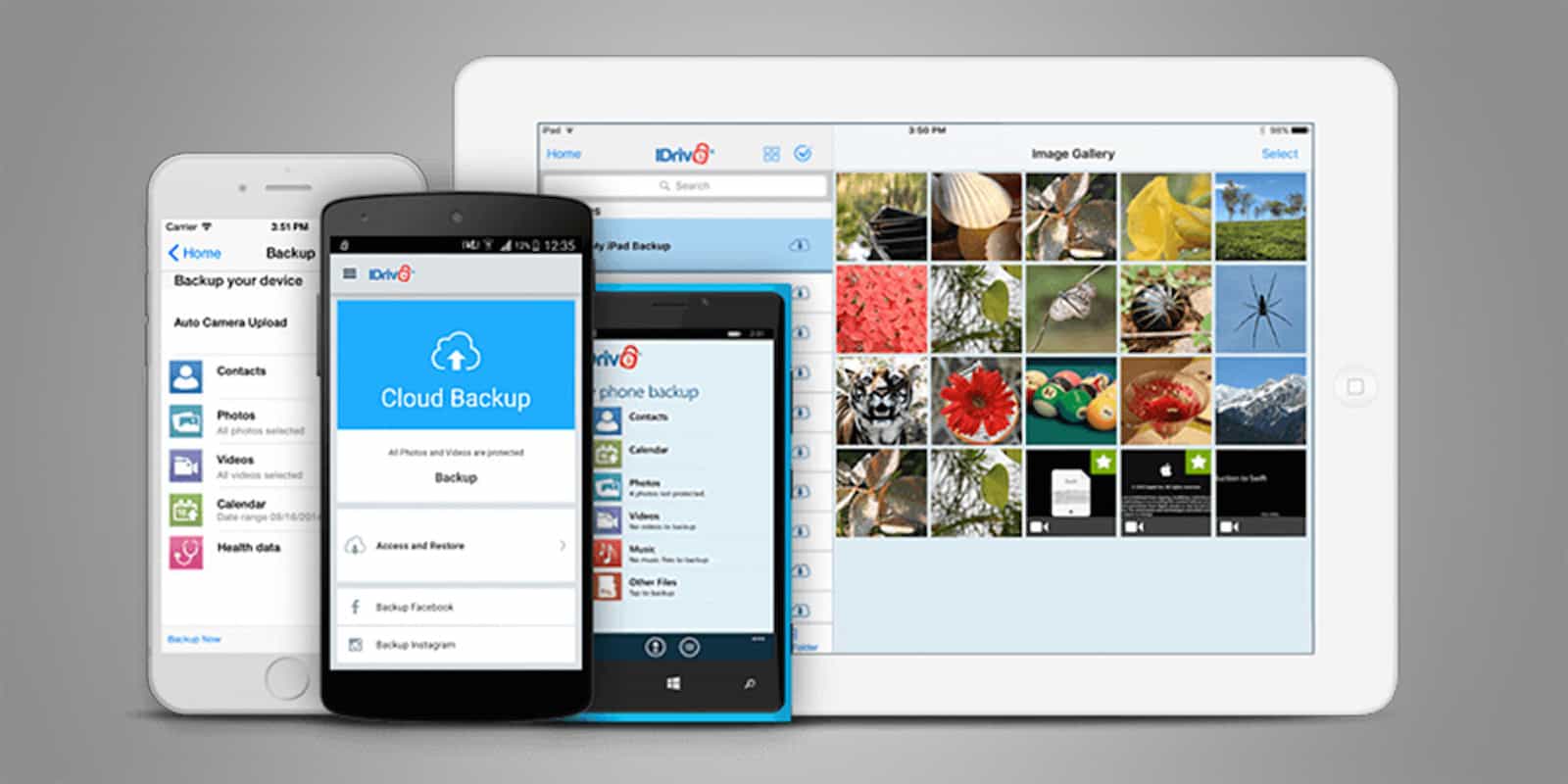 IDrive Unlimited Mobile Backup- Lifetime Subscription