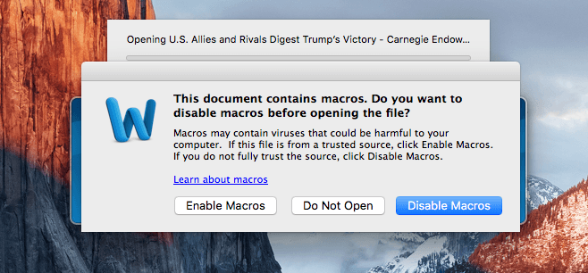Mac-macro-malware