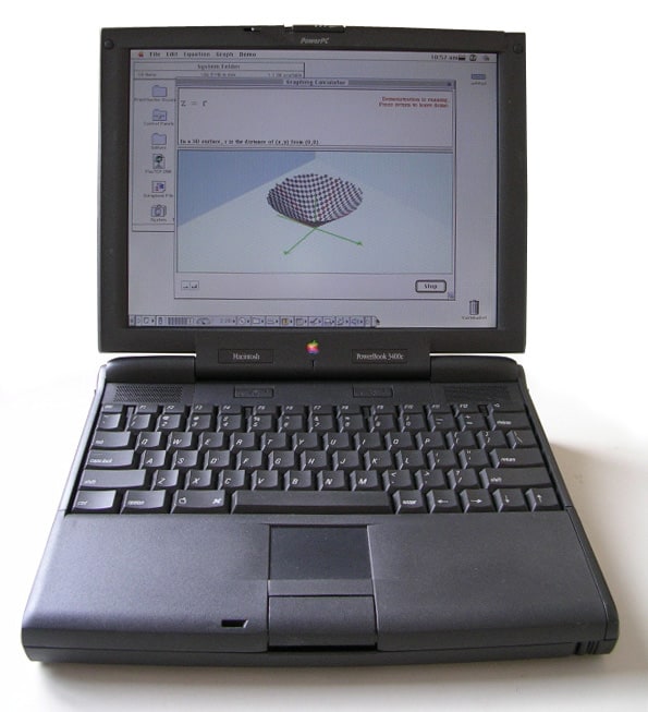 Apple's PowerBook 3400, which was the world's fastest laptop for a split second.
