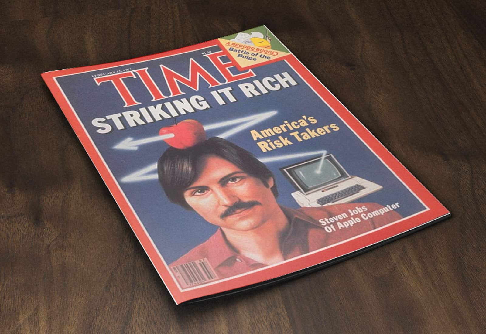 With Steve Jobs first Time magazine cover, he becomes the face of the 1980s tech boom.