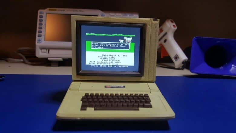 Photo of an Apple IIe mini, a DIY project