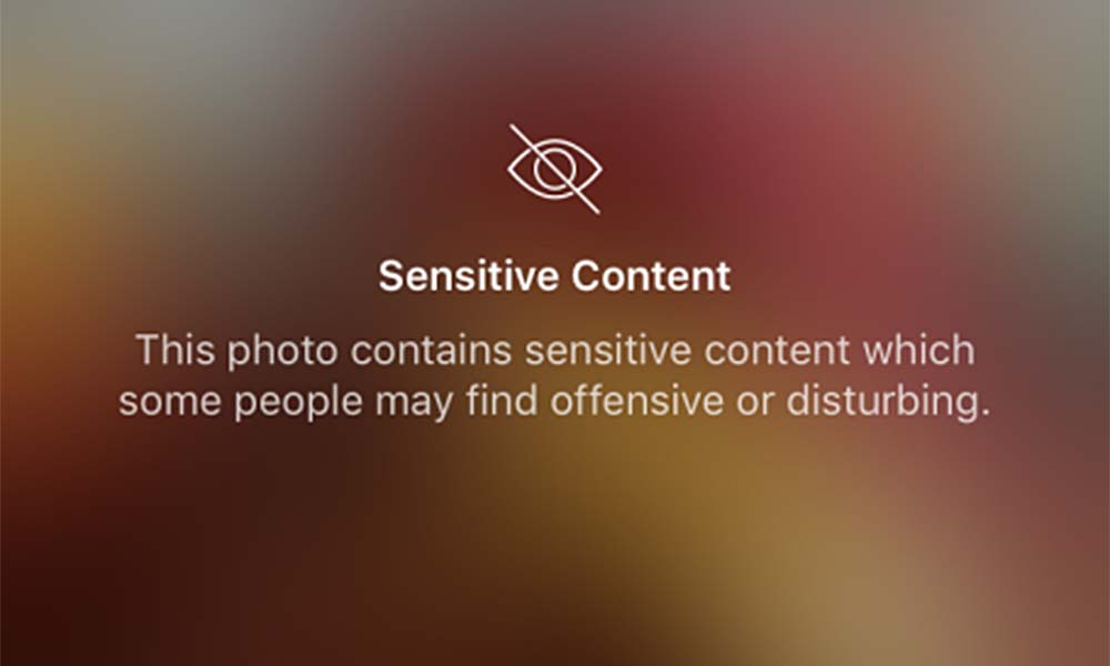 If this appears on a photo in your Instagram feed, a user flagged the content as disturbing.