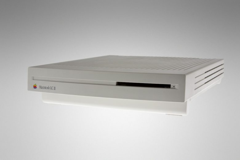 The Macintosh LC II measured about 3 inches high.