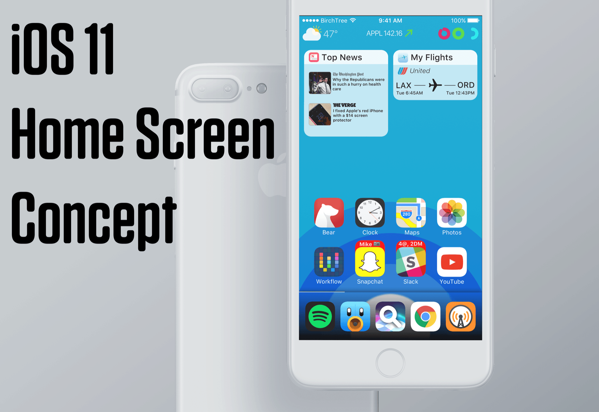 The Home screen becomes more than just an app launcher.