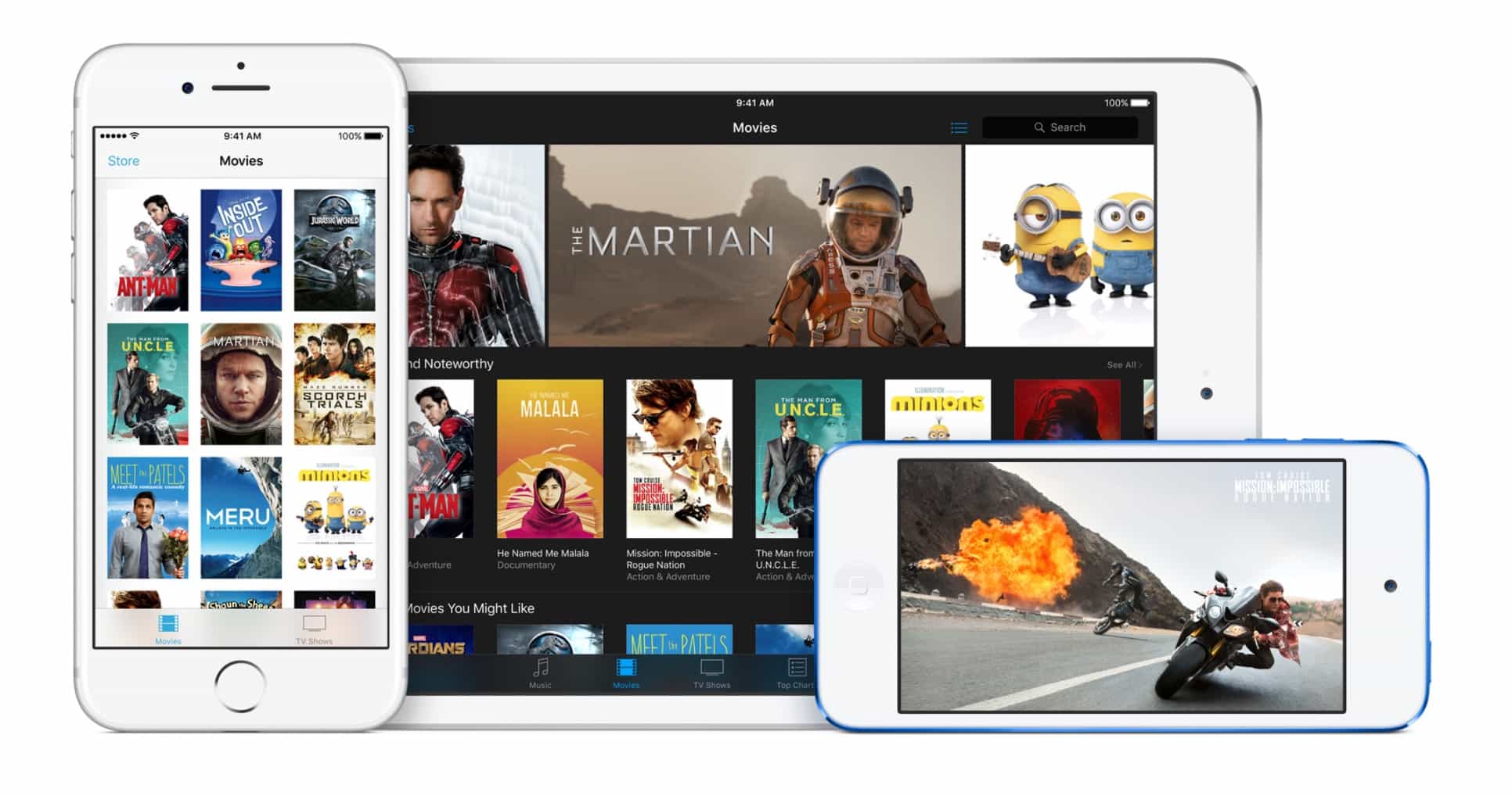 iTunes 12.6 makes it easy to watch rented movies on any device.