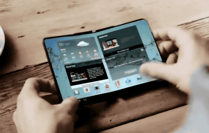 Samsung's concept folding smartphone.