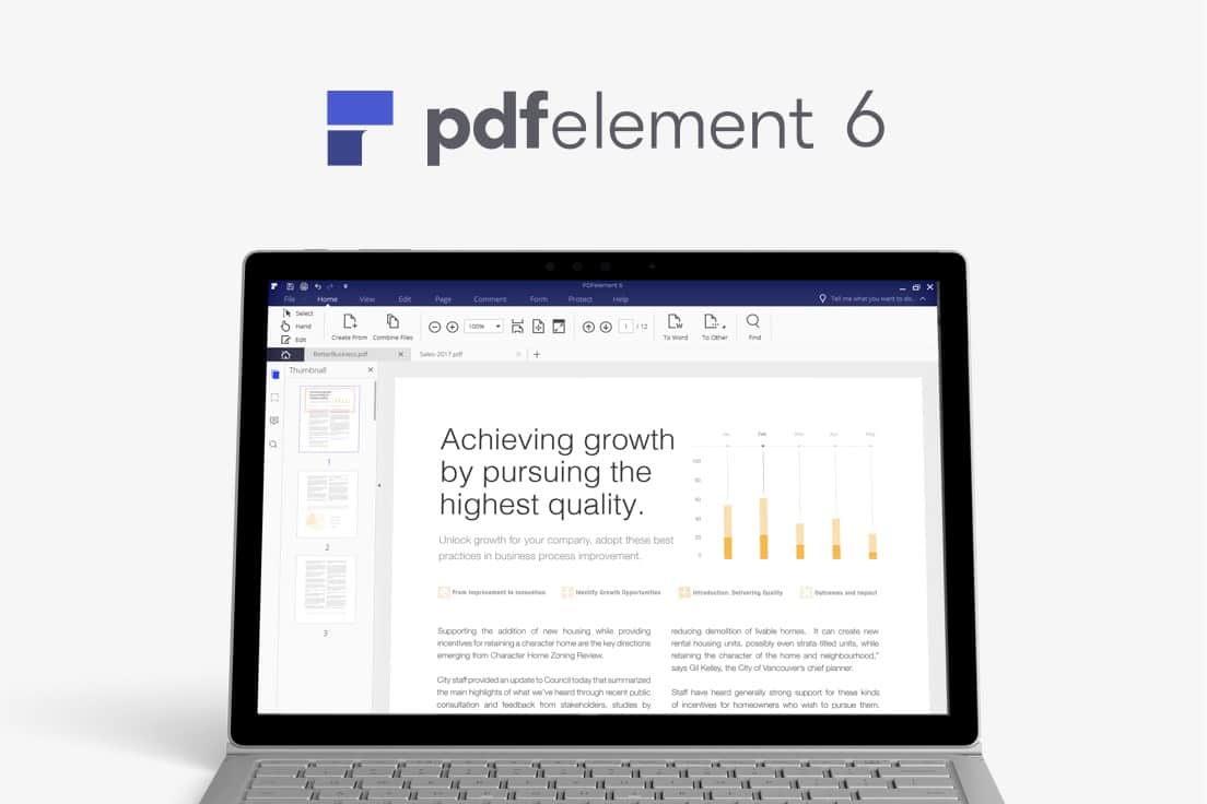 PDFelement 6 makes working with PDFs simple.