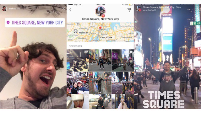 Here's what Instagram location stories look like.