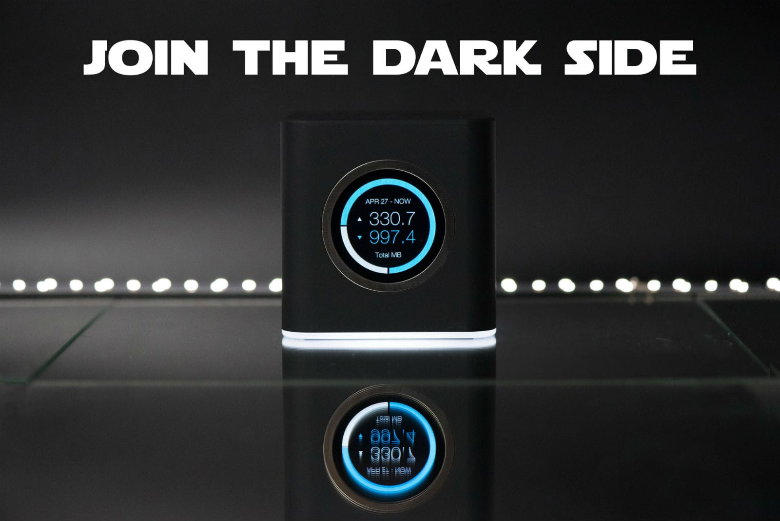 Winning a limited-edition black AmpliFi HD Mesh Router on Star Wars Day is easier than a trench run.