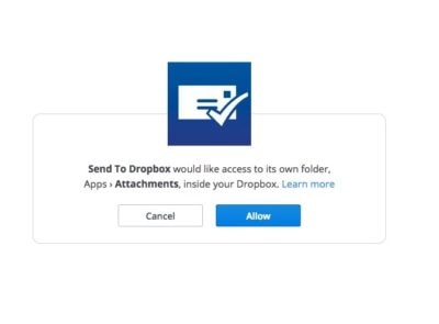Upload to Dropbox Using Email