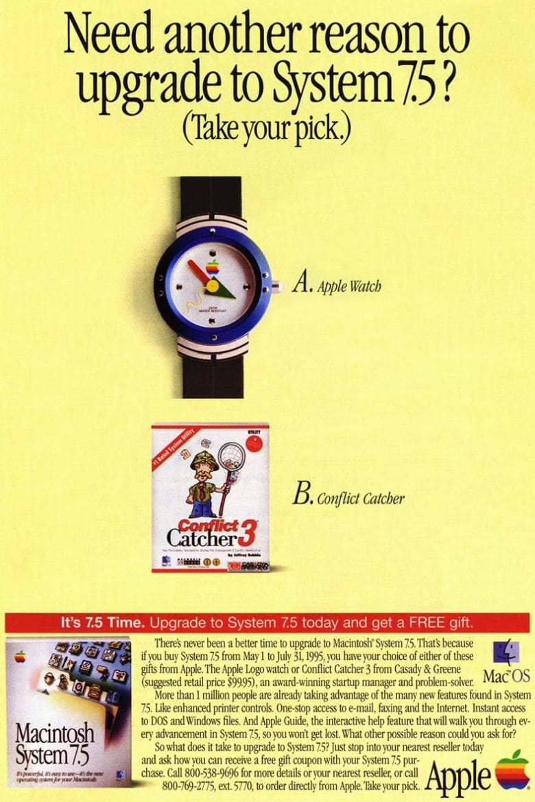 Did you take advantage of this offer to get an original Apple Watch back in 1995?
