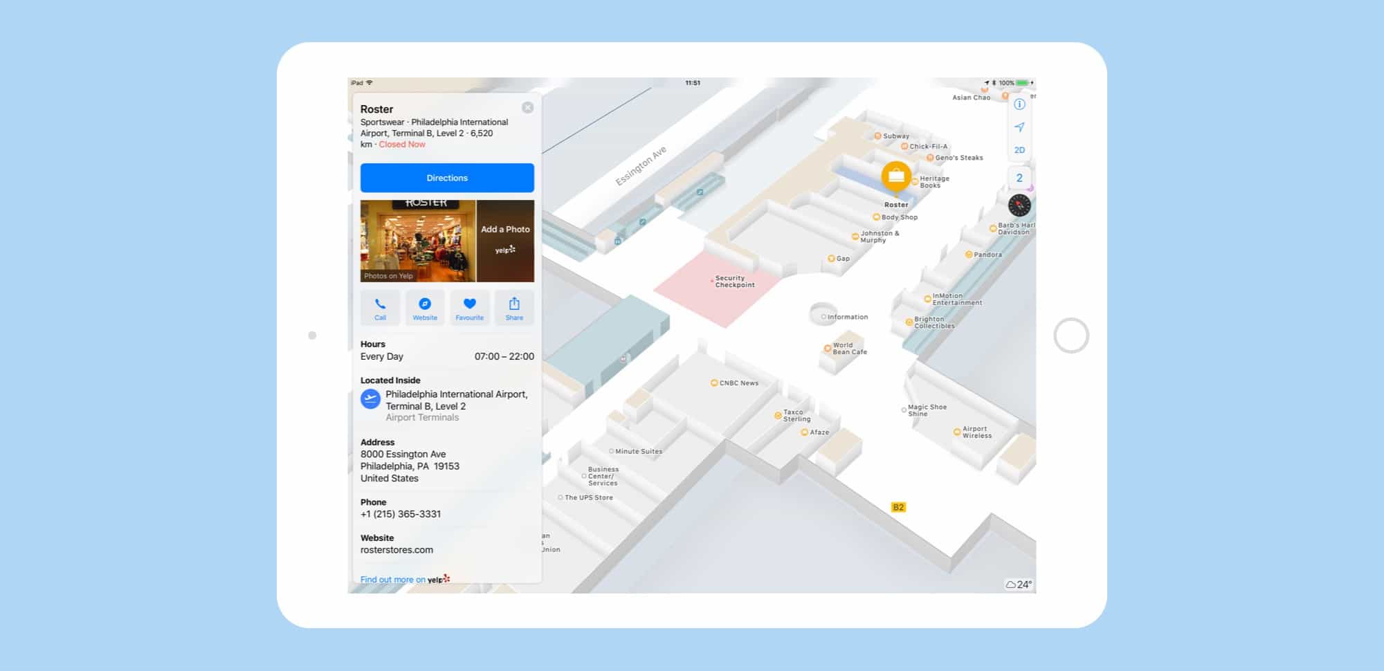 airport maps iOS 11