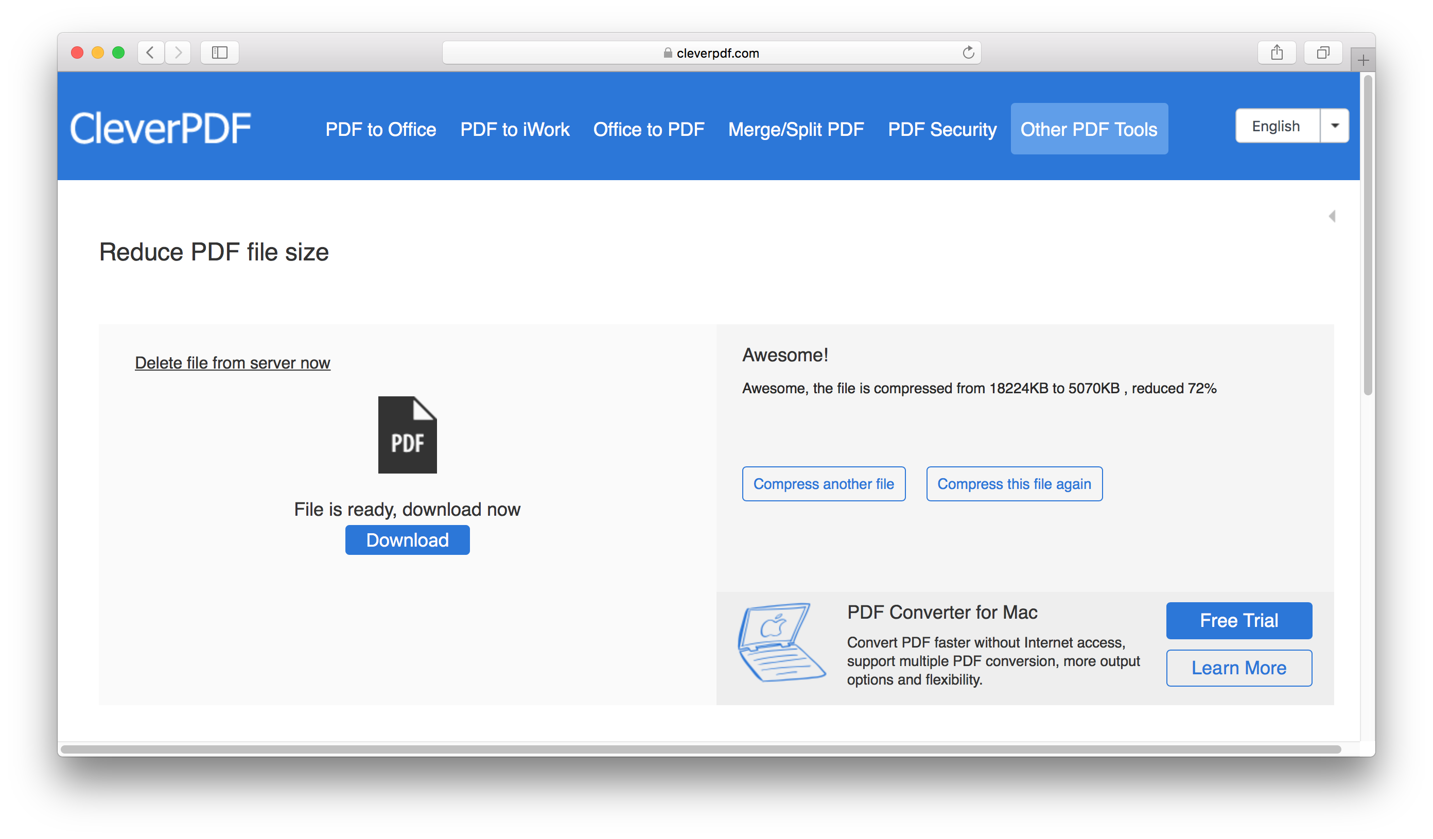 Free web tool CleverPDF gives you all the PDF editing tools you need
