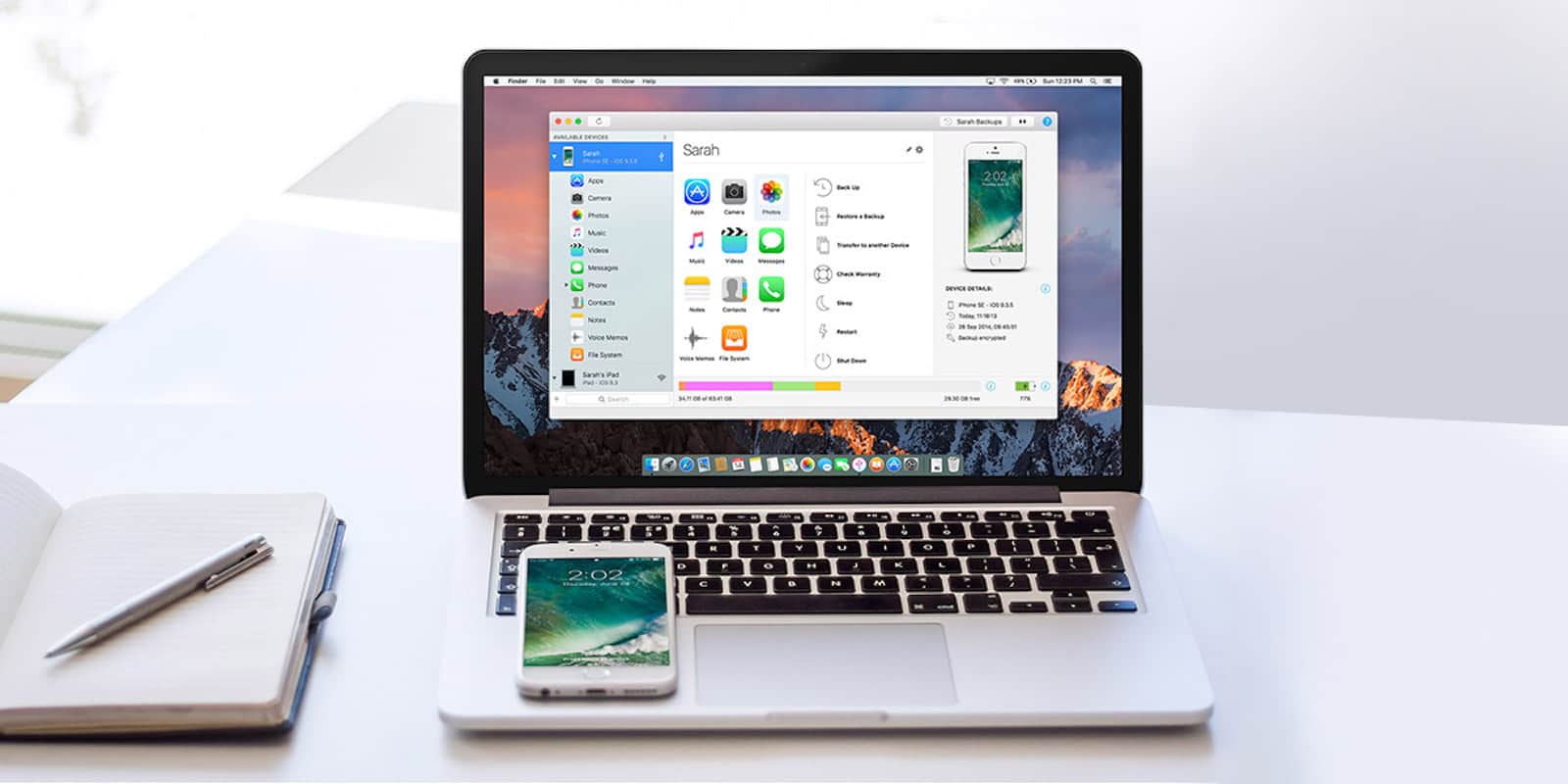 This popular app offers a range of tools that makes it much more versatile than iTunes for iOS management.