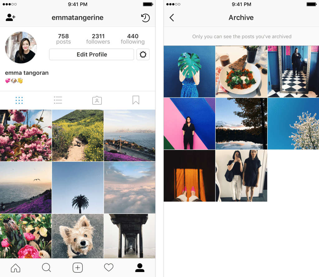 Archive comes to Instagram.