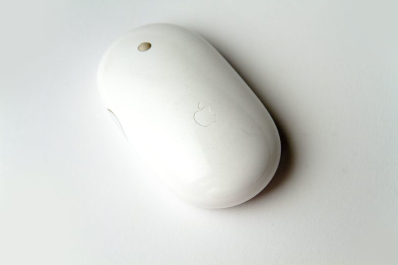 Apple's new wireless Mighty Mouse added laser tracking.